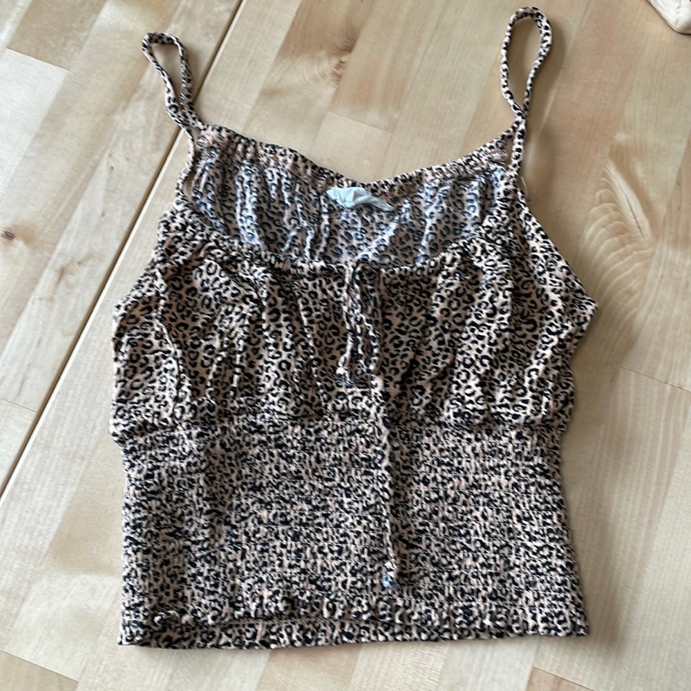 La hearts cropped tank
